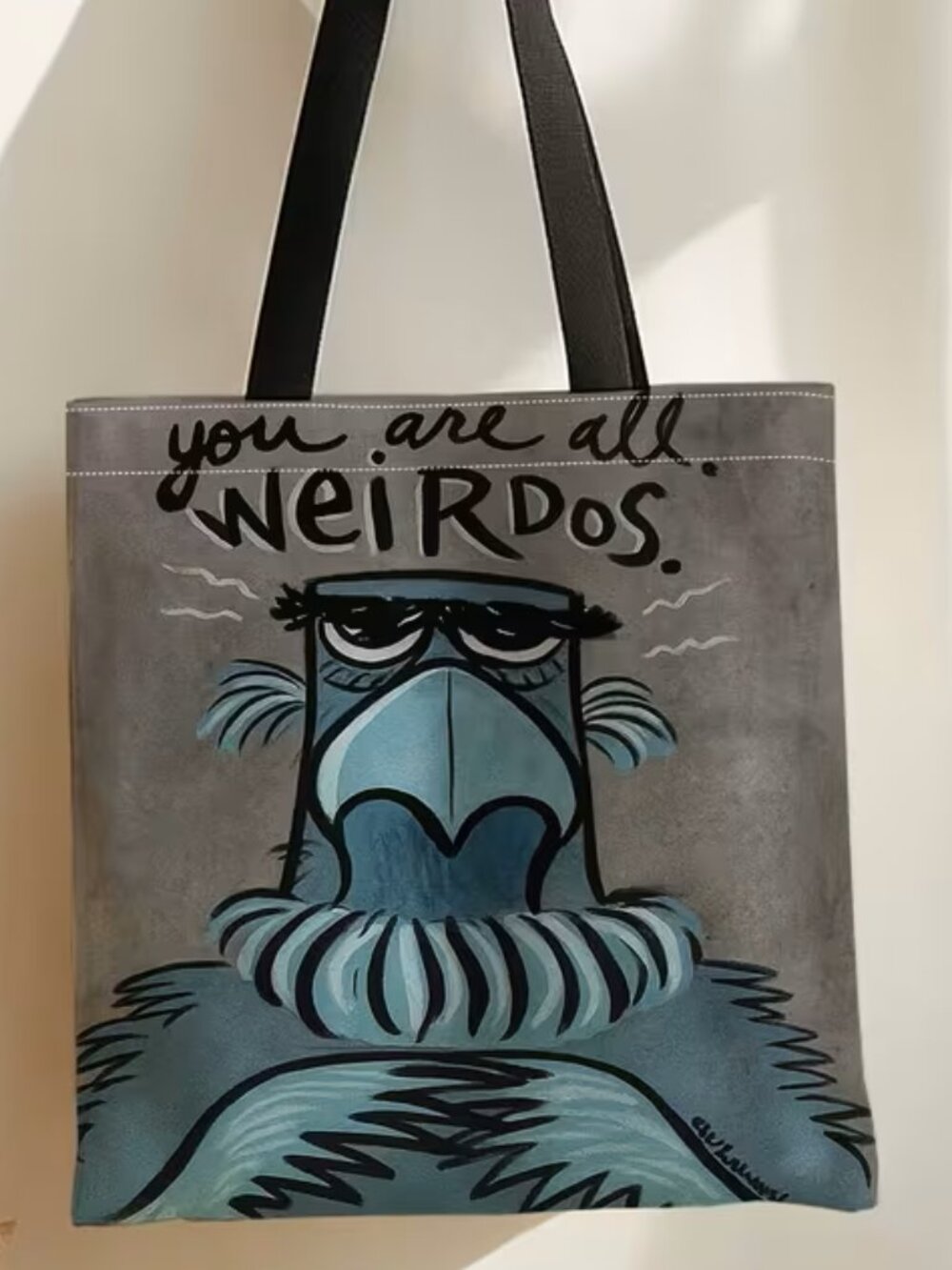 New Soft Polyester 2D Printed Novelty Shoulder Bag 13 x 15~ Muppets Sam Eagle